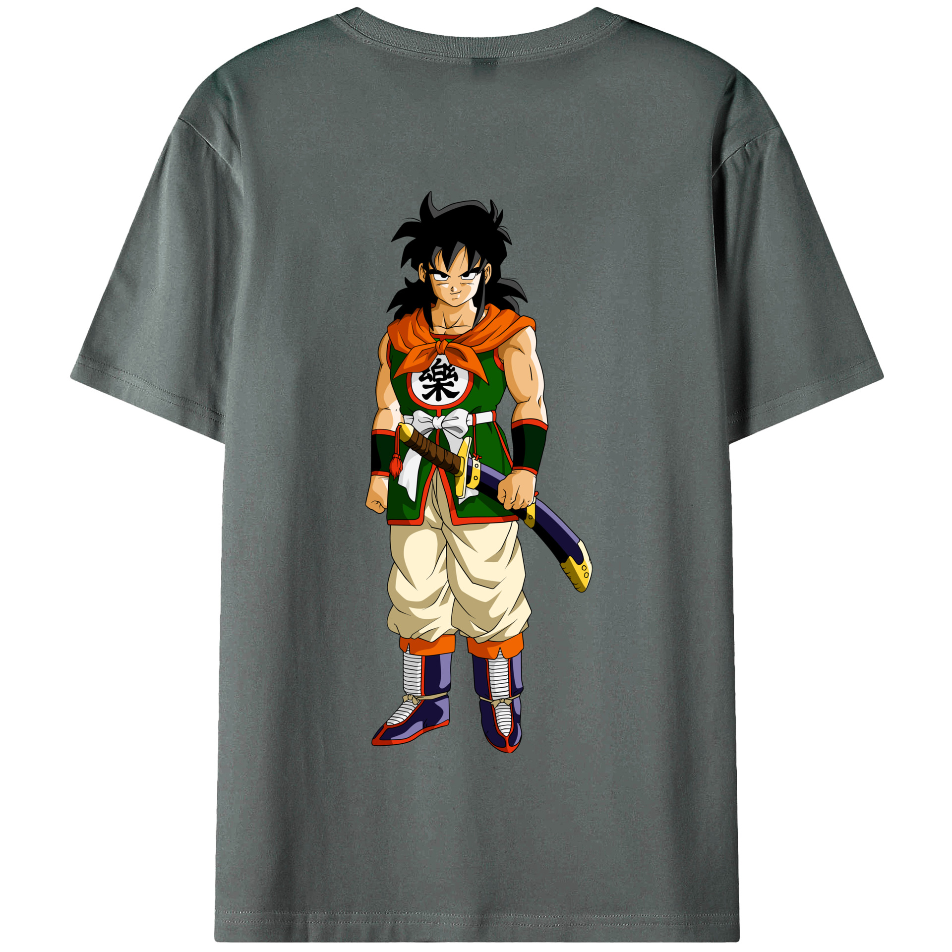 （画像用） ドラゴンボール ヤムチャ DRAGON BALL Yamcha 綿100％半袖Tシャツ（背面プリント）